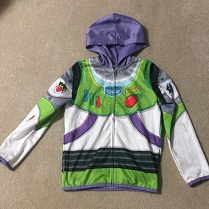 Jumping Beans Buzz Lightyear Hoodie - Green, Purple, White kids size 10